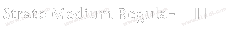 Strato Medium Regula字体转换